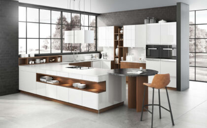 high gloss acrylic kitchen cabinets