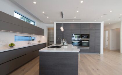 modern white and gray kitchen designs
